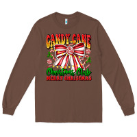Chestnut Candy Cane Christmas Club Long Sleeve Tee - CowhideDigitalArt