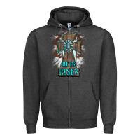 Charcoal Heather cross1 Zipper Hoodie - RanaPortraitStore
