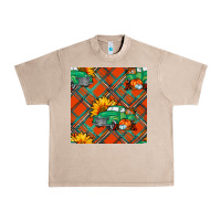 French Oak fall truck seamless pattern Urban Heavy Tee - BundleAndBundleShop