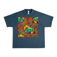 Midnight Navy fall truck seamless pattern Urban Heavy Tee - BundleAndBundleShop