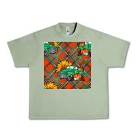 Oil Green fall truck seamless pattern Urban Heavy Tee - BundleAndBundleShop