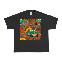 Pigment Black fall truck seamless pattern Urban Heavy Tee - BundleAndBundleShop