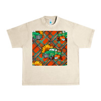 Sandshell fall truck seamless pattern Urban Heavy Tee - BundleAndBundleShop