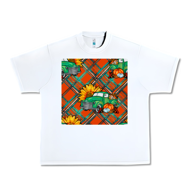 Fall Truck Seamless Pattern Urban Heavy Tee by BundleAndBundleShop | Teevron