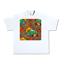 White fall truck seamless pattern Urban Heavy Tee - BundleAndBundleShop