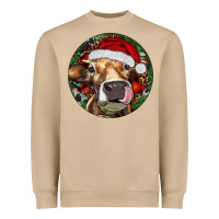 Hereford Cow Christmas Heavyweight Sweatshirt | Teevron