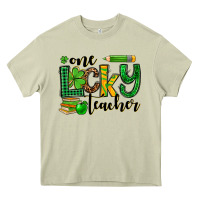 Mossy St. Patrick's One lucky Teacher Heavy Core Tee - OliviaCreatesArt