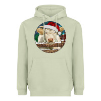 Matcha Charolais Cow Christmas Heavyweight Hoodie - RanaPortraitStore