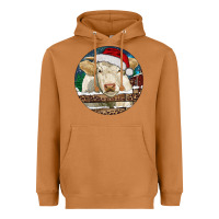 Meerkat Charolais Cow Christmas Heavyweight Hoodie - RanaPortraitStore