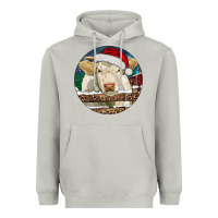 Moon Dust Charolais Cow Christmas Heavyweight Hoodie - RanaPortraitStore
