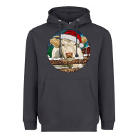 Charolais Cow Christmas Heavyweight Hoodie | Teevron
