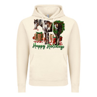 Vintage Artic happy holidays mustang horse Vintage Hoodie - LillyAllenDesigns
