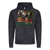Vintage Black happy holidays mustang horse Vintage Hoodie - LillyAllenDesigns