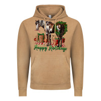 Vintage Camel happy holidays mustang horse Vintage Hoodie - LillyAllenDesigns
