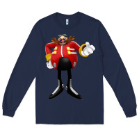 Navy doctor eggman Long Sleeve Tee - DesigneFamous