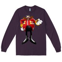 Plum doctor eggman Long Sleeve Tee - DesigneFamous