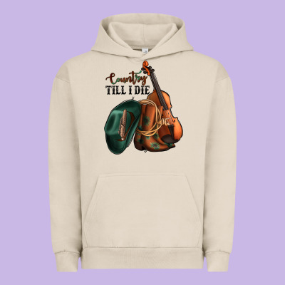 Country Till I Die Urban Hoodie Designed By Jasminsmagicworld
