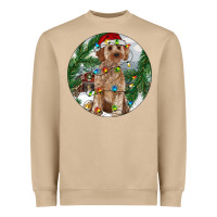 Mushroom Cockapoo Christmas Heavyweight Sweatshirt - RanaPortraitStore