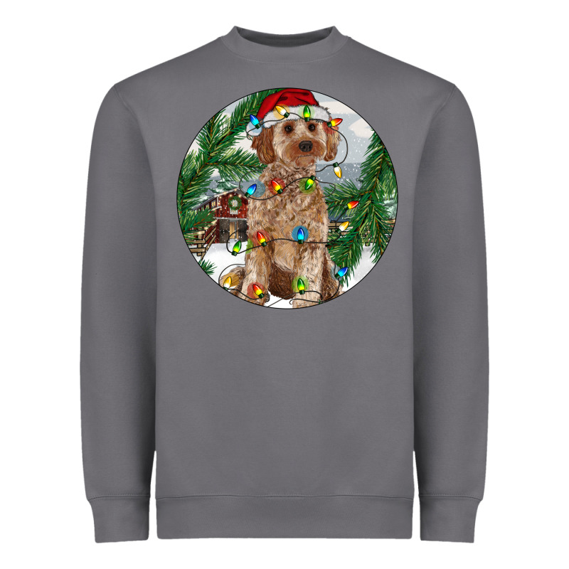 Cockapoo Christmas Heavyweight Sweatshirt by RanaPortraitStore | Teevron