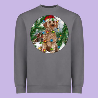 Cockapoo Christmas Heavyweight Sweatshirt Designed By Ranaportraitstore