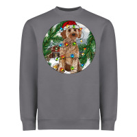 Storm Cockapoo Christmas Heavyweight Sweatshirt - RanaPortraitStore