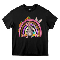 Black Easter rainbow Heavy Core Tee - OliviaCreatesArt