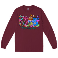 Burgundy easter pharmacy Long Sleeve Tee - CowhideDigitalArt