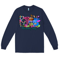 Navy easter pharmacy Long Sleeve Tee - CowhideDigitalArt