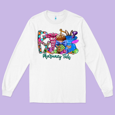 Easter Pharmacy Long Sleeve Tee Designed By Cowhidedigitalart