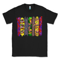Black mardi gras crawfish cake and mask with leopar and fleur de lis brushst Classic Tee - Artiststas