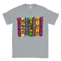 Heather Grey mardi gras crawfish cake and mask with leopar and fleur de lis brushst Classic Tee - Artiststas