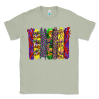 Matcha mardi gras crawfish cake and mask with leopar and fleur de lis brushst Classic Tee - Artiststas