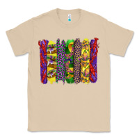 Mushroom mardi gras crawfish cake and mask with leopar and fleur de lis brushst Classic Tee - Artiststas