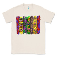Natural mardi gras crawfish cake and mask with leopar and fleur de lis brushst Classic Tee - Artiststas