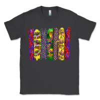 Smoke mardi gras crawfish cake and mask with leopar and fleur de lis brushst Classic Tee - Artiststas