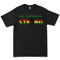Black My history is strong Premium Tee - FaDigitalArtStudio
