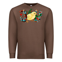 Chestnut Christmas Joy With Chick Premium Sweatshirt - RanaPortraitStore