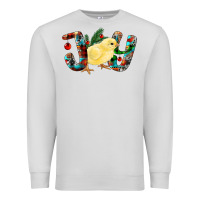 Dove Grey Christmas Joy With Chick Premium Sweatshirt - RanaPortraitStore