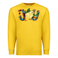 Lemon Christmas Joy With Chick Premium Sweatshirt - RanaPortraitStore