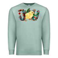 Seafoam Christmas Joy With Chick Premium Sweatshirt - RanaPortraitStore