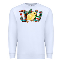 White Christmas Joy With Chick Premium Sweatshirt - RanaPortraitStore