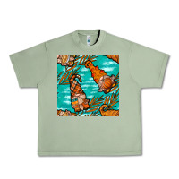 Oil Green fall gnomes seamless pattern Urban Heavy Tee - BundleAndBundleShop