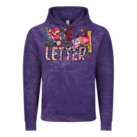 Cloud Purple Love Letter Vintage Hoodie - SublimationCraftShop