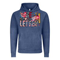 Vintage Denim Love Letter Vintage Hoodie - SublimationCraftShop