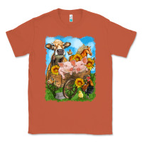 Copper farm animals wagon olivia Classic Tee - OliviaCreatesArt