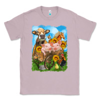 Lilac farm animals wagon olivia Classic Tee - OliviaCreatesArt