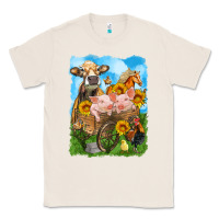 Natural farm animals wagon olivia Classic Tee - OliviaCreatesArt