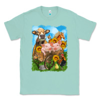 Seafoam farm animals wagon olivia Classic Tee - OliviaCreatesArt