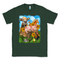 Sports Green farm animals wagon olivia Classic Tee - OliviaCreatesArt