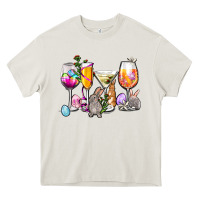 Cream Easter wine glasses Heavy Core Tee - OliviaCreatesArt